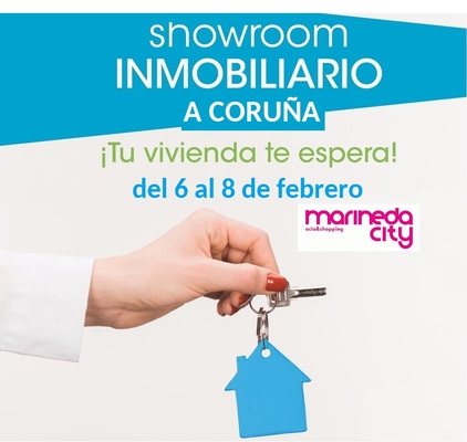 Slide logo para facebook showroom inmobiliario en marineda